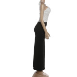 Summer Women Halter Neck Dress Cut Out Low Neck Irregular Sexy Party Dress