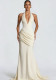 Women Strapless Sexy Backless Formal Party Dress