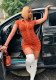 Women Sexy Ruched Shirt Collar Pleated Dress