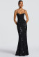 Women Sexy Slip Backless Formal Party Dress