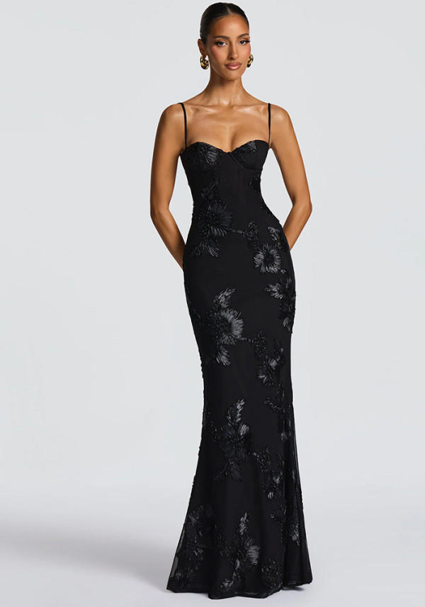 Women Sexy Slip Backless Formal Party Dress