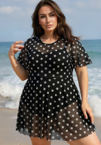 Plus Size Women Holiday One-Piece Swimsuit