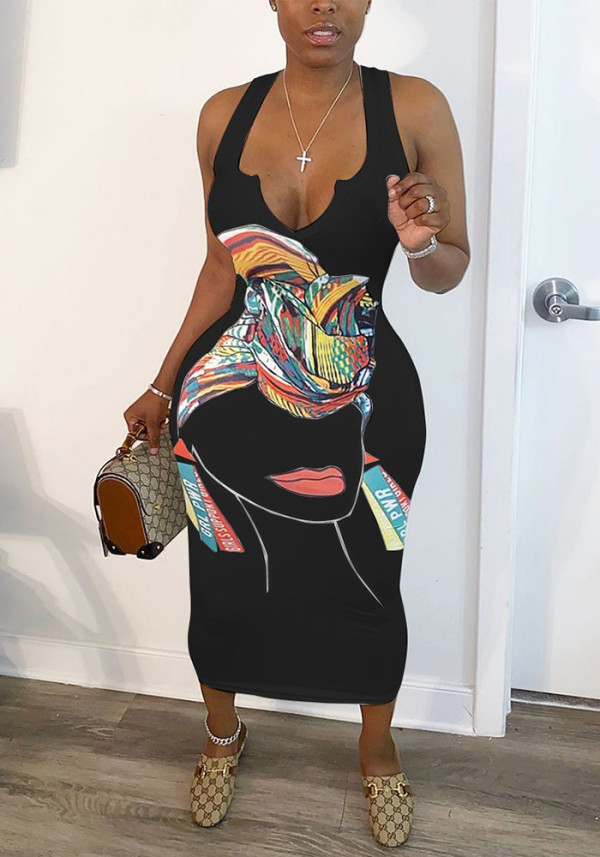 Women Character Print Dress