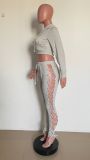 Women Autumn & Winter Lace-Up Sexy Hollow Out Hoodies & Pant Two-Piece Set