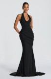 Women Strapless Sexy Backless Formal Party Dress