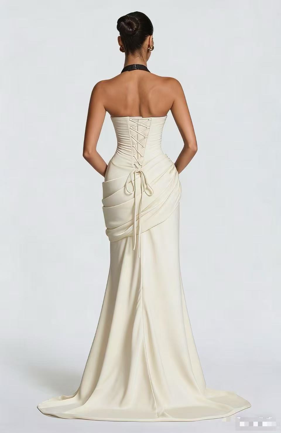 Strapless Backless Formal Gown for Evening Parties