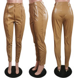 Women PU Leather Pants