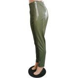 Women PU Leather Pants