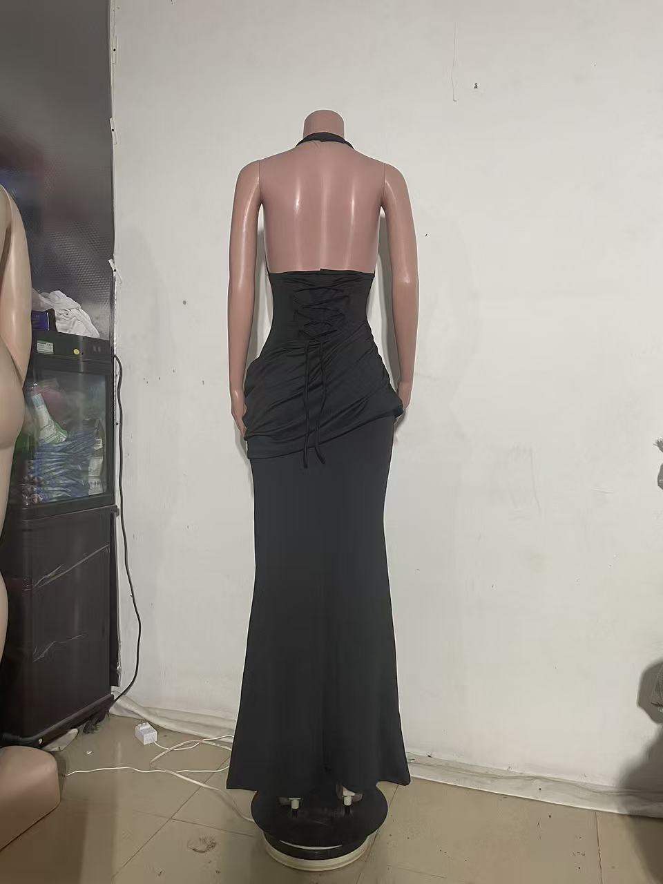 Strapless Backless Formal Gown for Evening Parties