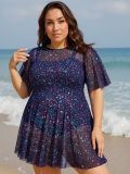 Plus Size Women Holiday One-Piece Swimsuit