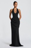 Women Strapless Sexy Backless Formal Party Dress
