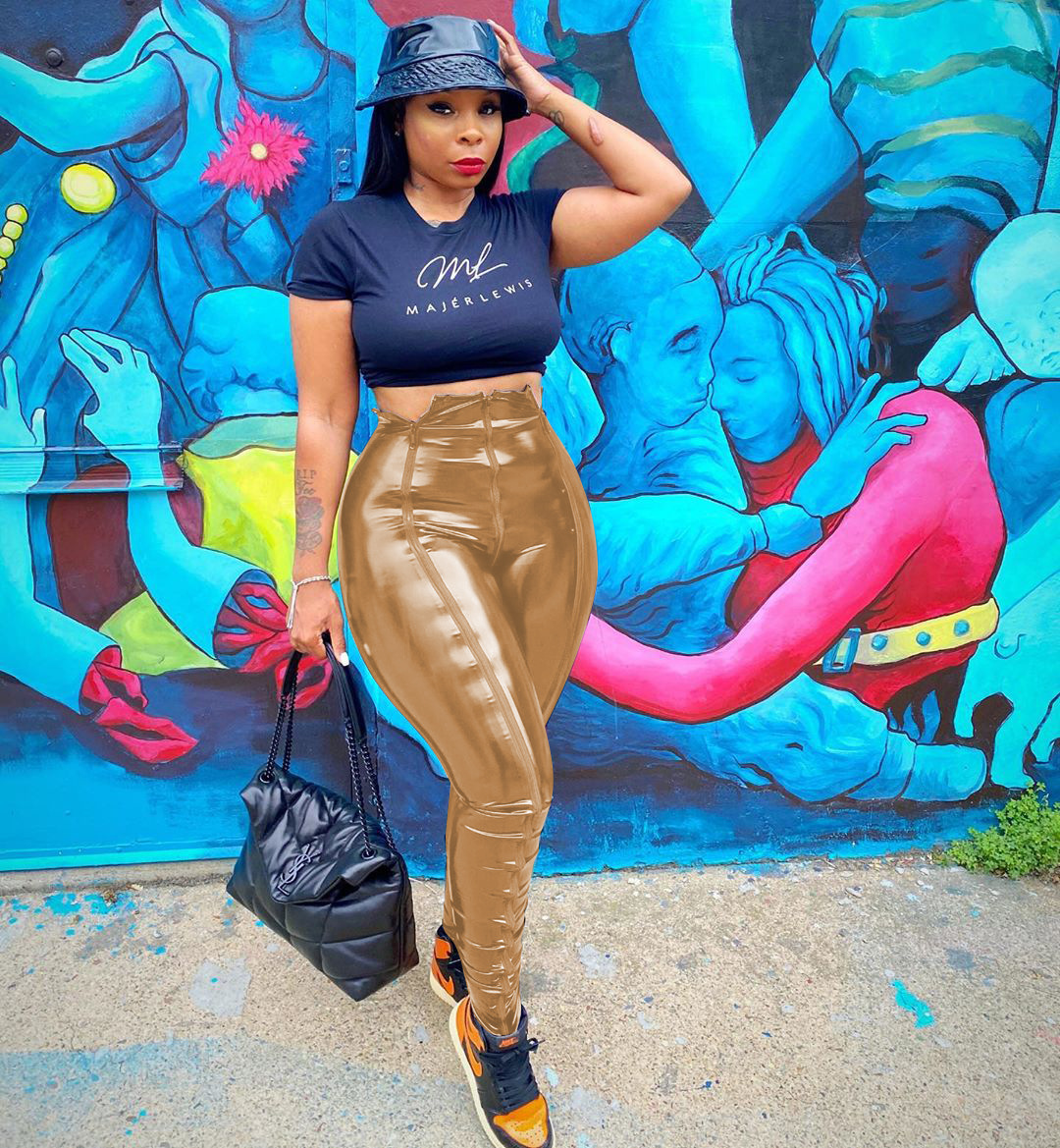 PU Leather Pants for Club & Party Wear