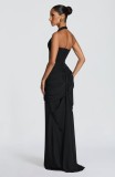 Women Strapless Sexy Backless Formal Party Dress