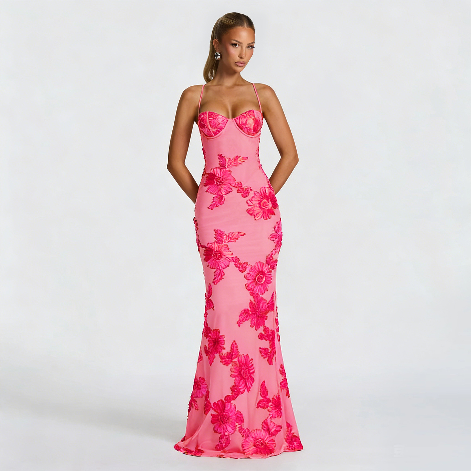 Backless Slip Dress for Formal Evening Parties