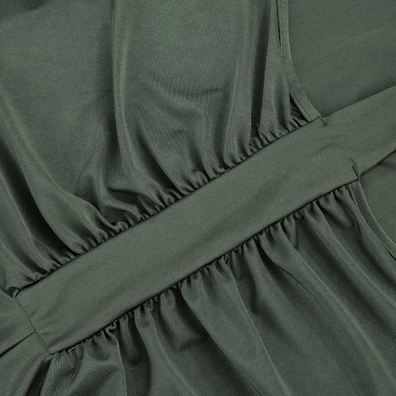 Hollow-Out Ribbon Round Neck Dress for Spring & Summer