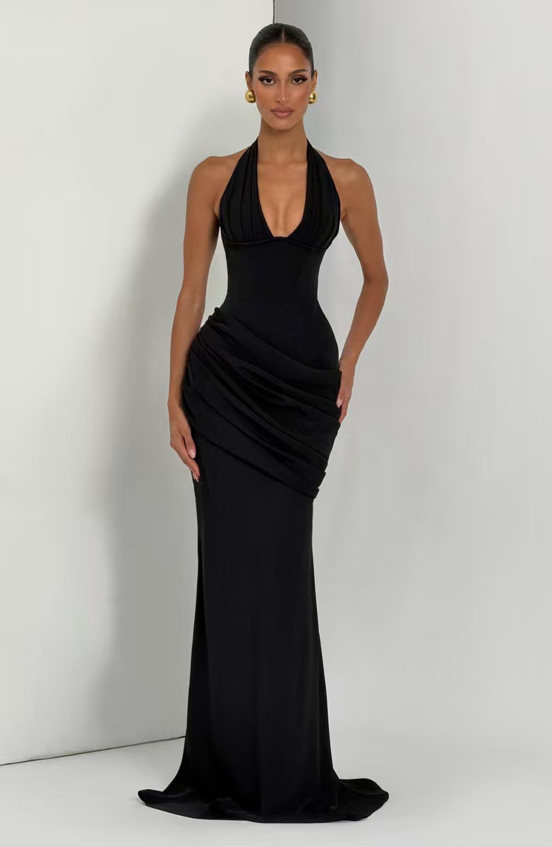Strapless Backless Formal Gown for Evening Parties