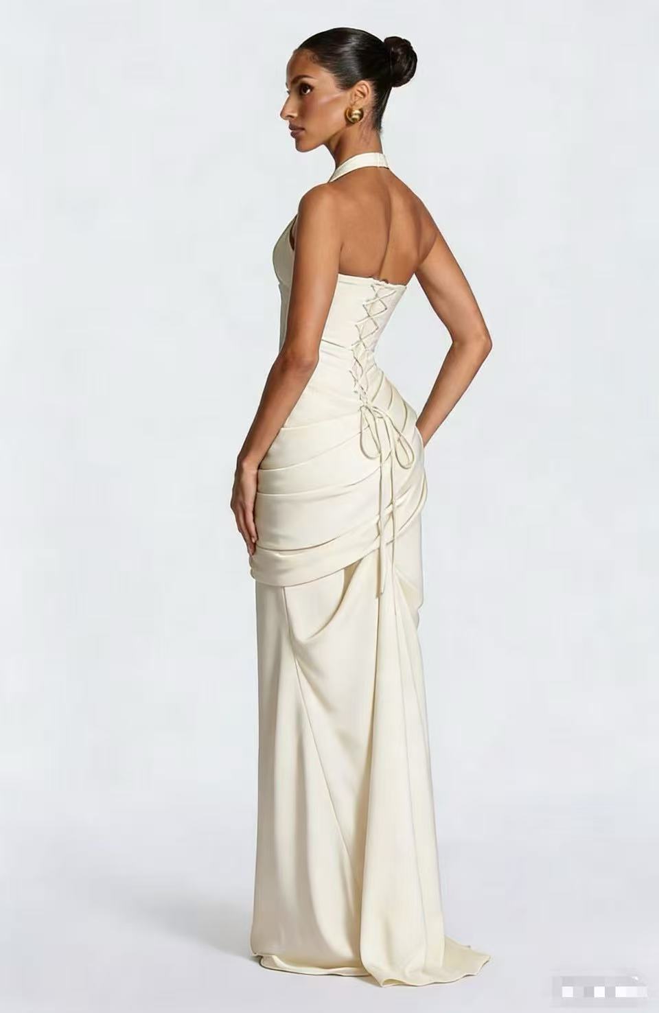 Strapless Backless Formal Gown for Evening Parties
