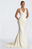 Women Strapless Sexy Backless Formal Party Dress