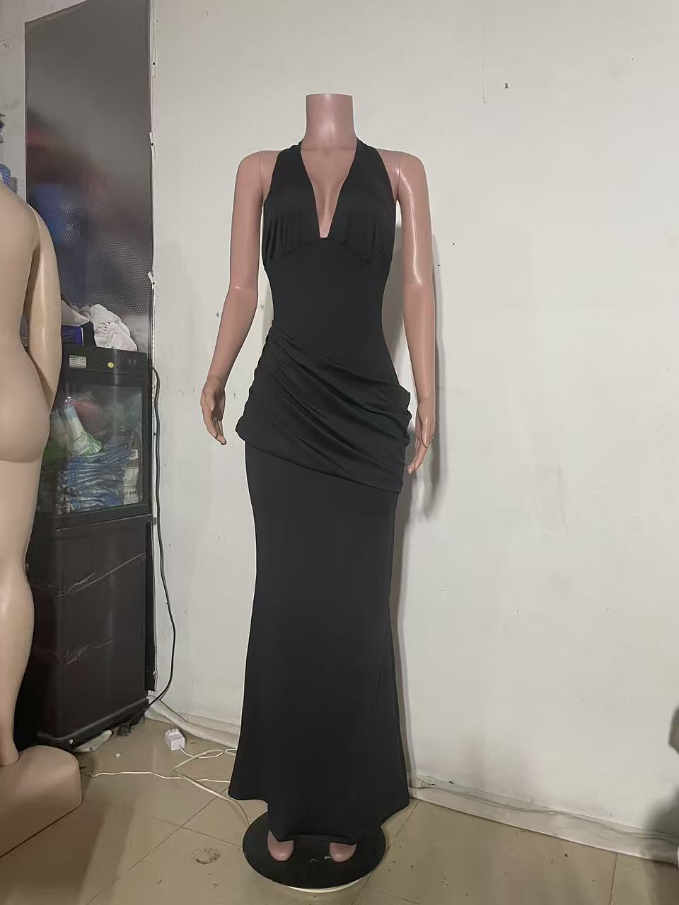Strapless Backless Formal Gown for Evening Parties