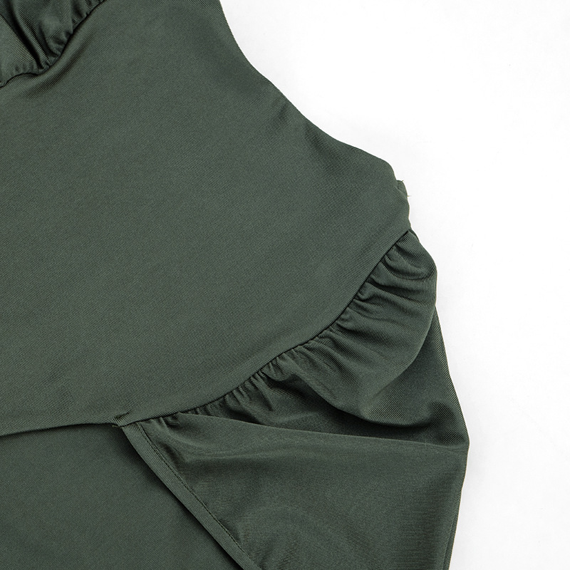 Hollow-Out Ribbon Round Neck Dress for Spring & Summer