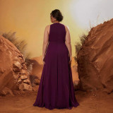 Women's Sexy Halter Neck Sleeveless Formal Party Evening Dress