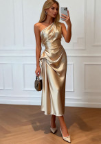 Women's Slash Shoulder Dress Women's Slash Shoulder Dress