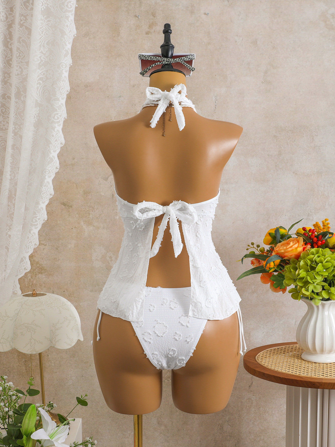 Floral Two-Piece Bikini Swimsuit for Summer Vacations