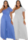 Women's Slash Shoulder Casual Wide Leg Jumpsuit（Processing time need 3-6 days）