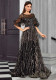 Women's Black Sequin Party Evening Dress