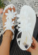 Plus Size Women's Floral Beach Slip-On Sandals