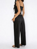 Women's Spaghetti Strap Top & Pants Two-Piece Set