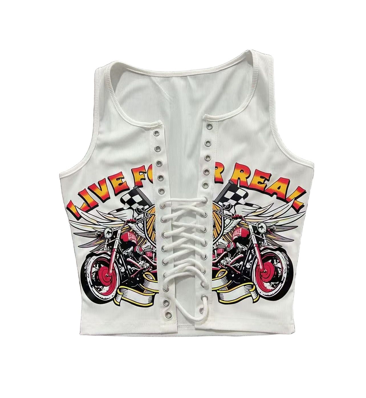 Printed Drawstring T-Shirt for Summer Casual Wear