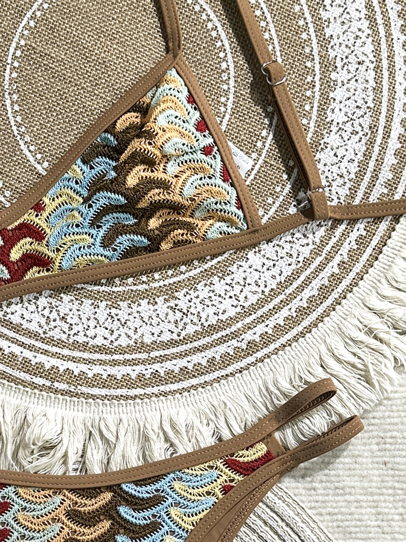 Crochet Bohemian Two-Piece Swimsuit for Beach Holidays