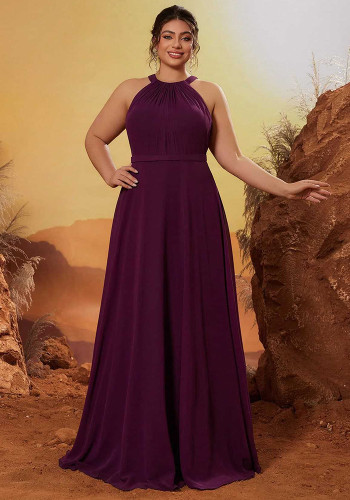 Women's Sexy Halter Neck Sleeveless Formal Party Evening Dress