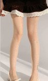 Plus Size Women's Polka Dot Jacquard One-Piece Silk Stockings