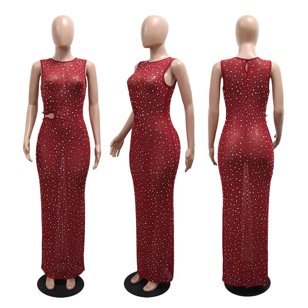 Beaded Bodycon Evening Dress for Formal Events