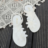 Plus Size Women's Floral Beach Slip-On Sandals