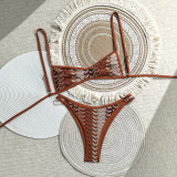 Women's Crochet Bohemian Two-Piece Beach Swimsuit