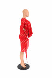 Women's Polka Dot Bodycon Dress