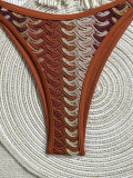 Women's Crochet Bohemian Two-Piece Beach Swimsuit