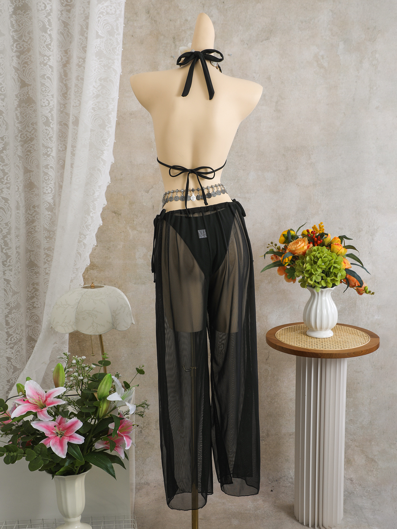 Three-Piece Bikini Swimsuit Set for Beach Holidays