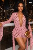 Women's Polka Dot Bodycon Dress