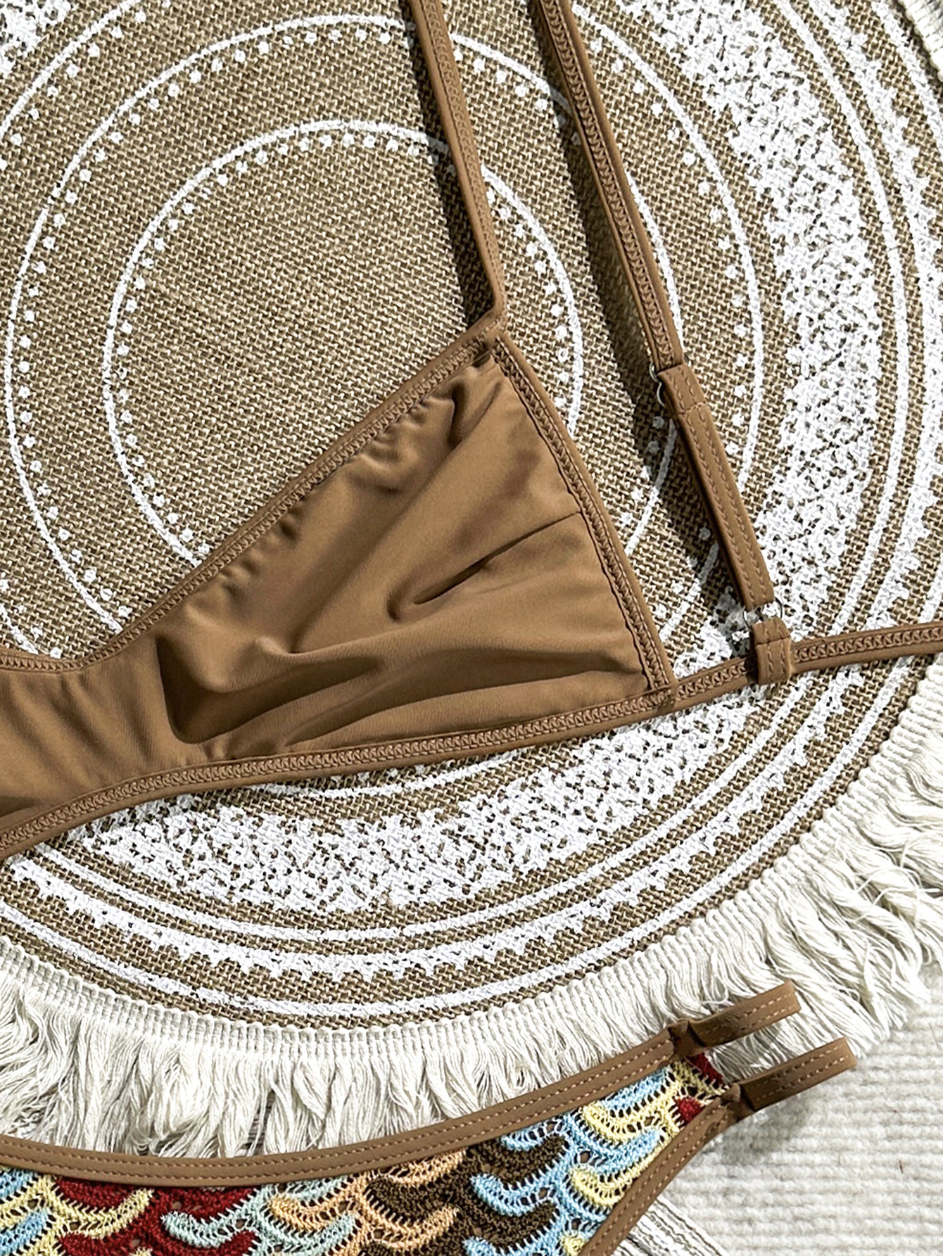 Crochet Bohemian Two-Piece Swimsuit for Beach Holidays