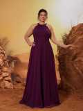 Women's Sexy Halter Neck Sleeveless Formal Party Evening Dress