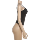 Women's Spring Floral Sexy Spaghetti Strap Tank Top