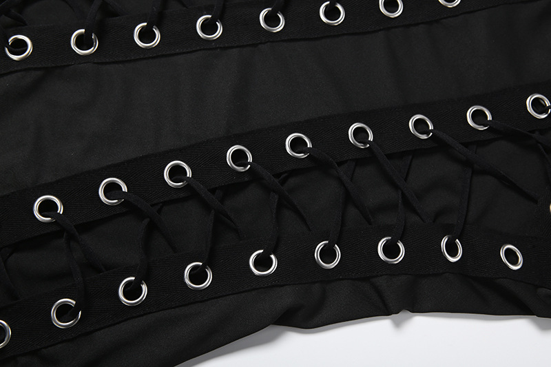 Lace-Up Cutout Bodycon Dress for Spring Evening Parties