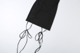 Women's Spring Sexy Lace-Up Cutout Bodycon Dress