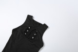 Women's Spring Sexy Lace-Up Cutout Bodycon Dress