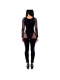 Women Jumpsuit Fishnet Ripped Bodycon Sexy Clubwear Outfit