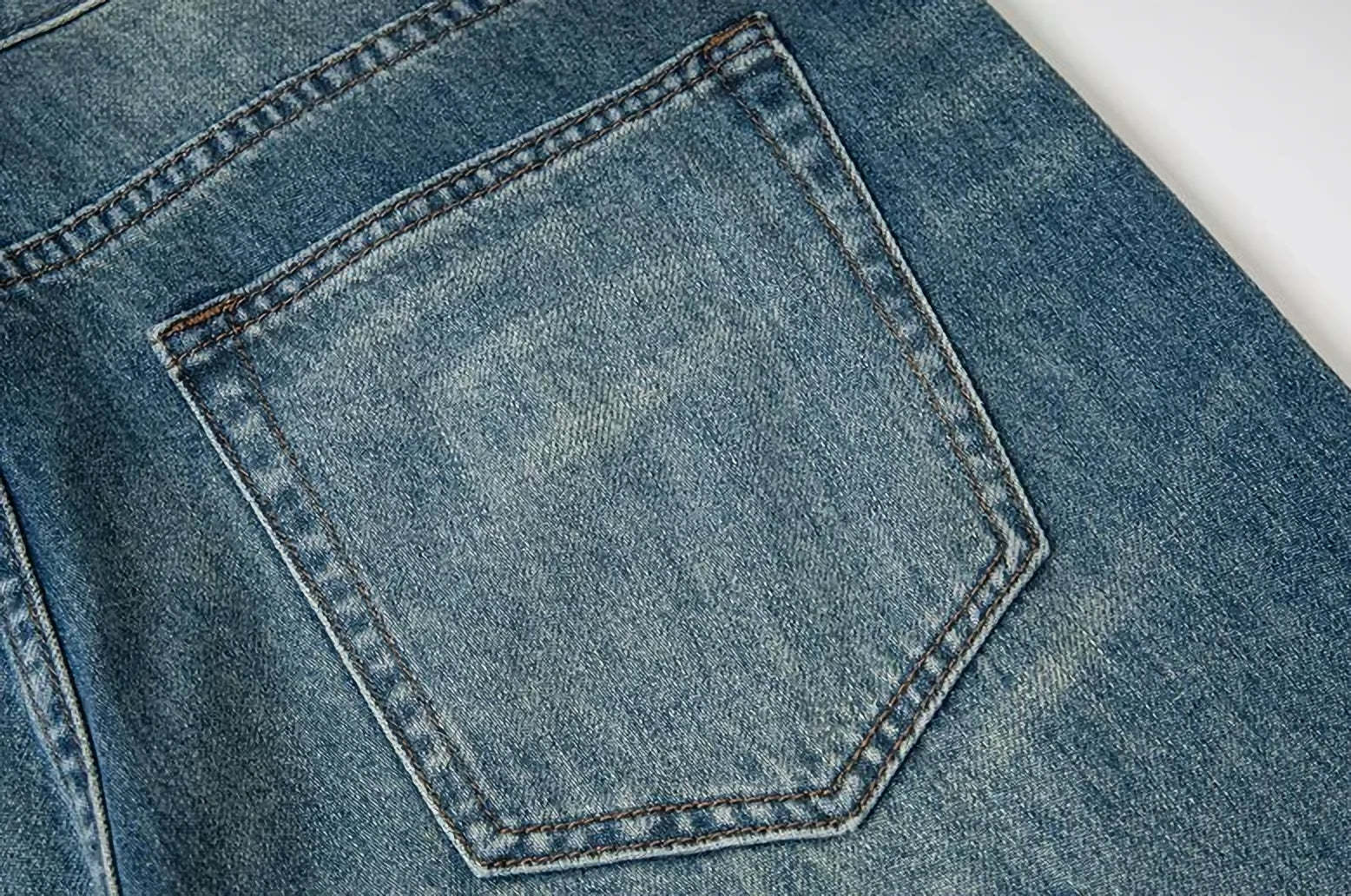 Studded Straight Denim Jeans for Casual Streetwear
